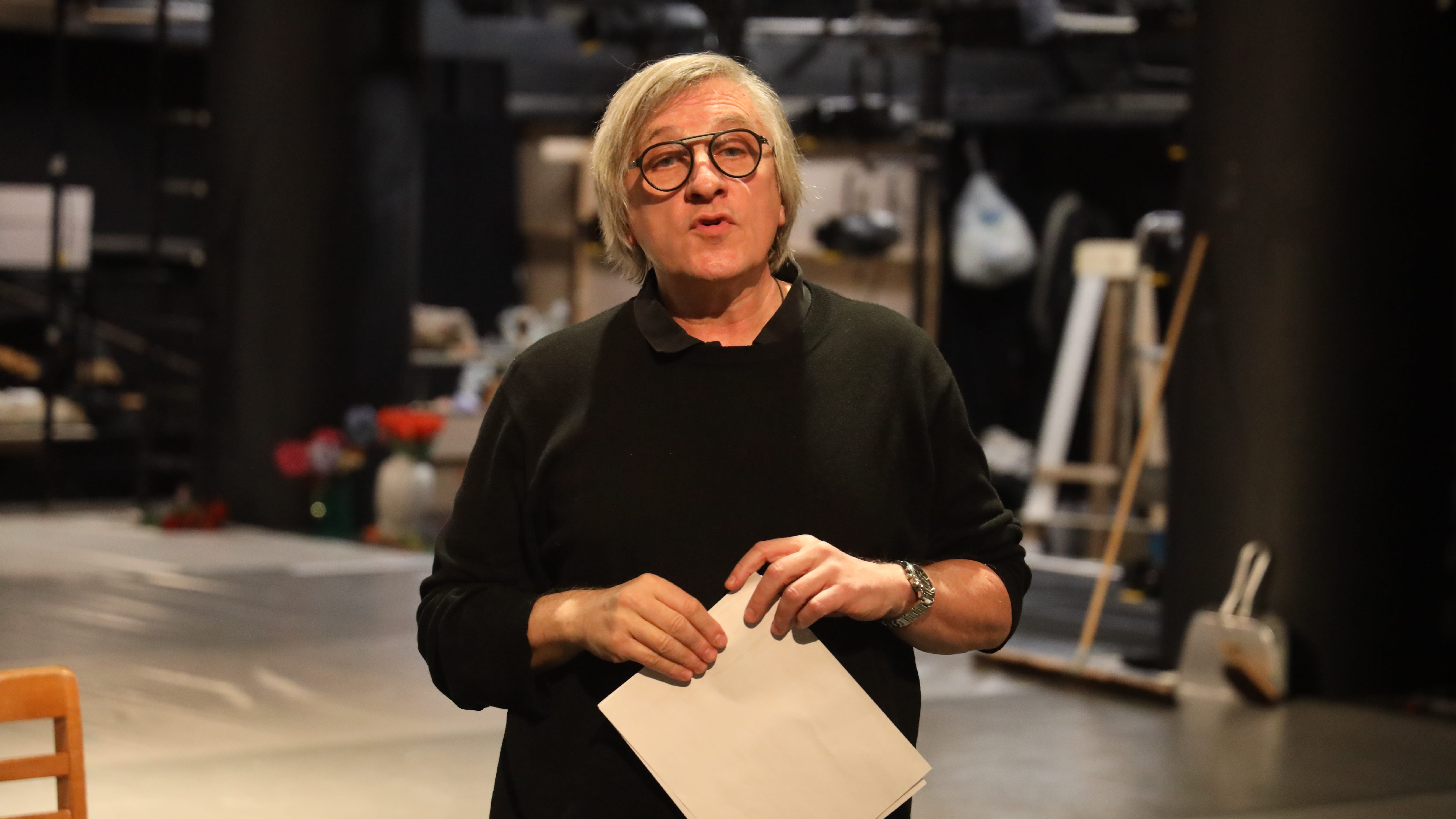 He left Moscow to direct a play in Philadelphia. He doesn’t know when he can return