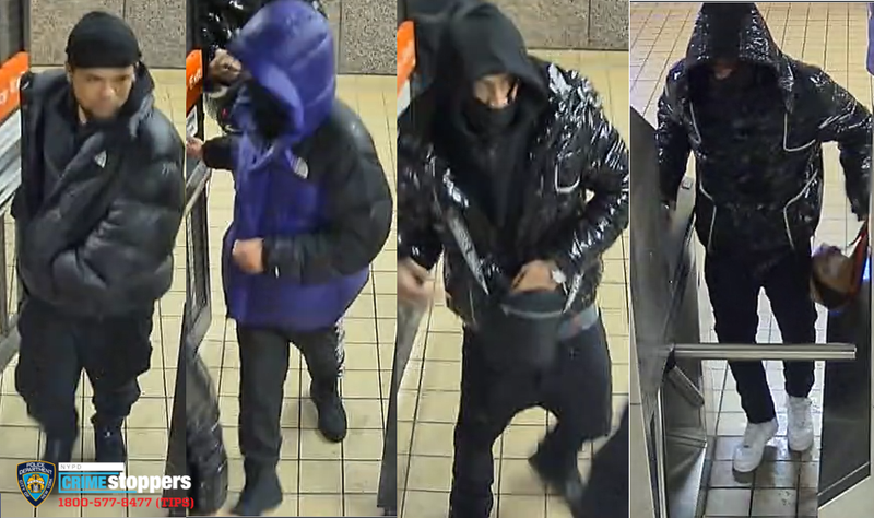 Security cameras captured images of the suspects.