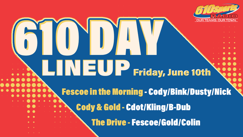 610 Day lineup and giveaways schedule