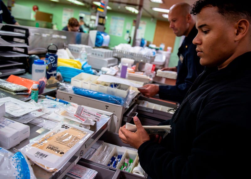 USNS Mercy admits patients