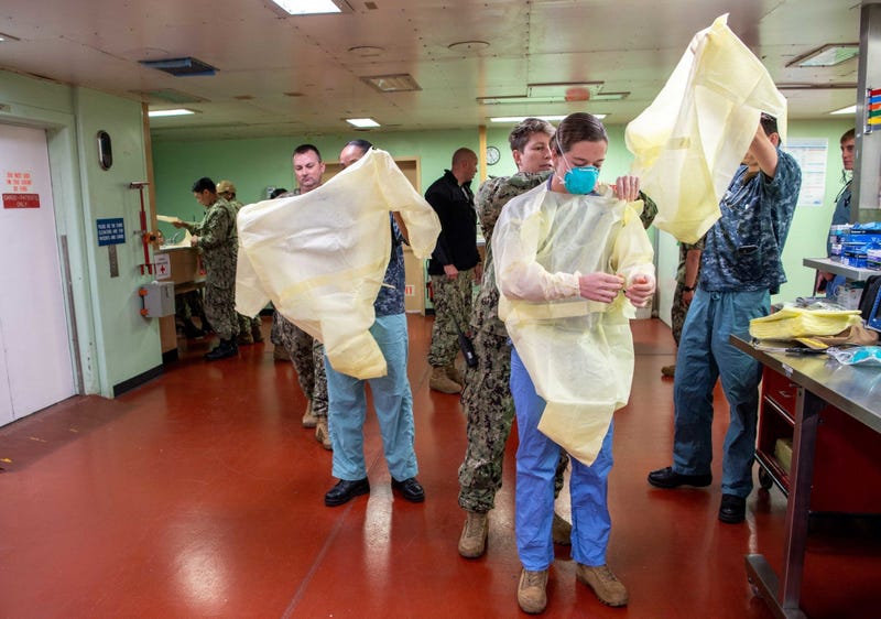 USNS Mercy admits patients