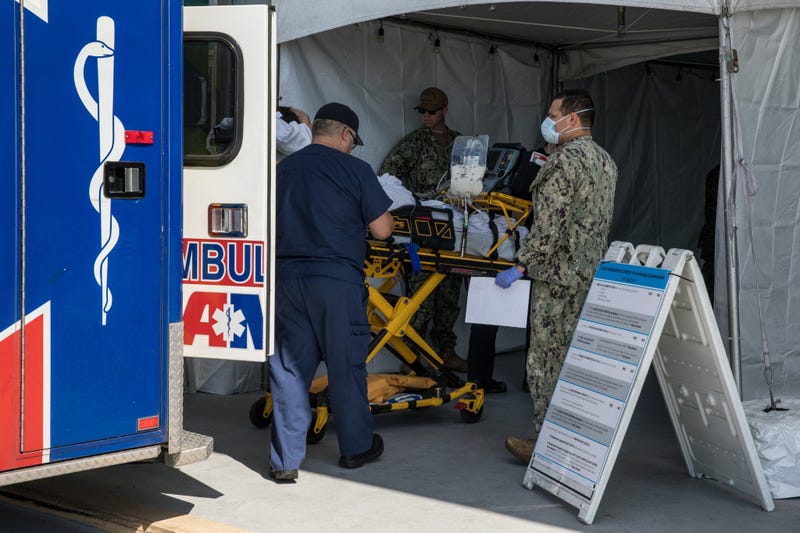 USNS Mercy admits patients