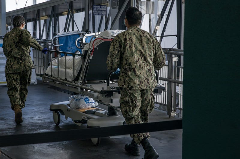 USNS Mercy admits patients