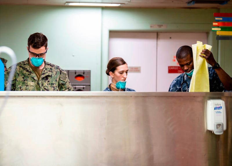 USNS Mercy admits patients