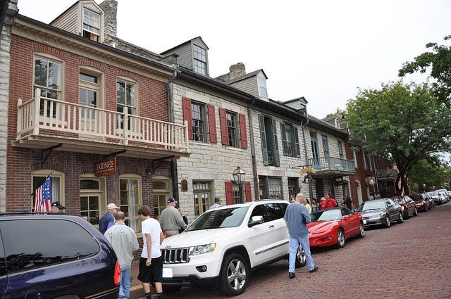 Photo of the historic downtown St. Charles, Mo.
