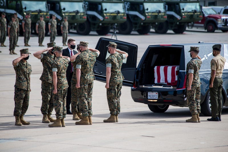 Remains of Marines, Sailor with 15th MEU transferred to Dover AFB
