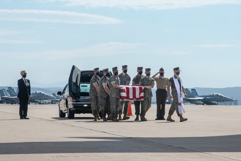 Remains of Marines, Sailor with 15th MEU transferred to Dover AFB