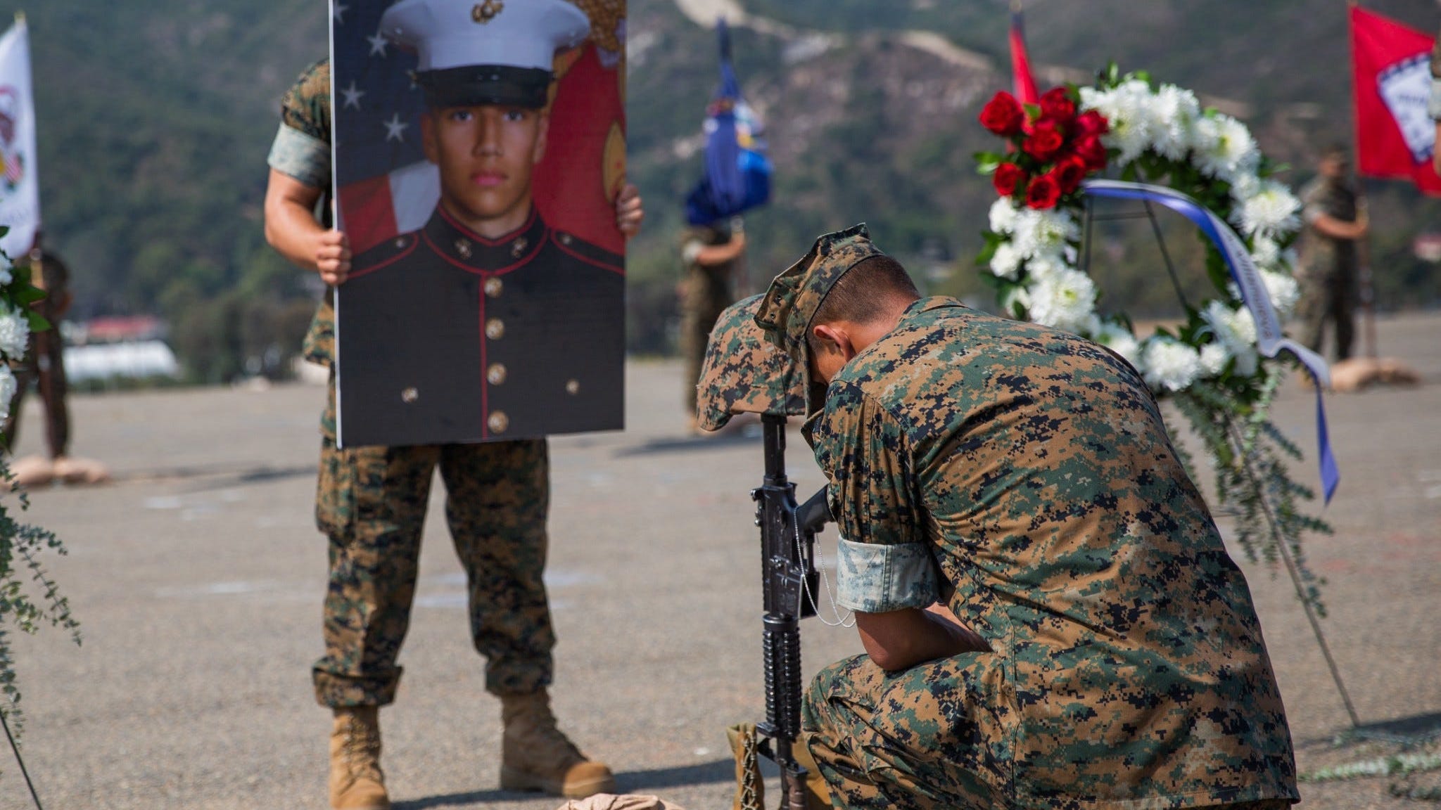 Marines, sailor killed in AAV accident honored in memorial
