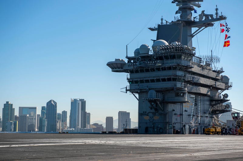 USS Theodore Roosevelt leaves San Diego, Oct. 13