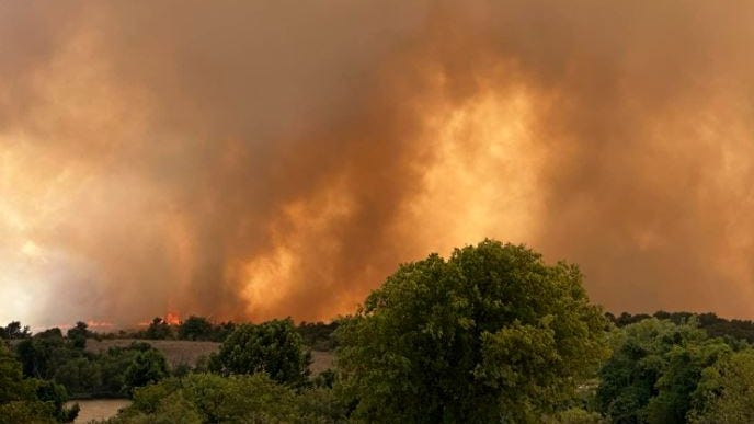 Johnson County 'Double Back' fire near Godley remains 50% contained