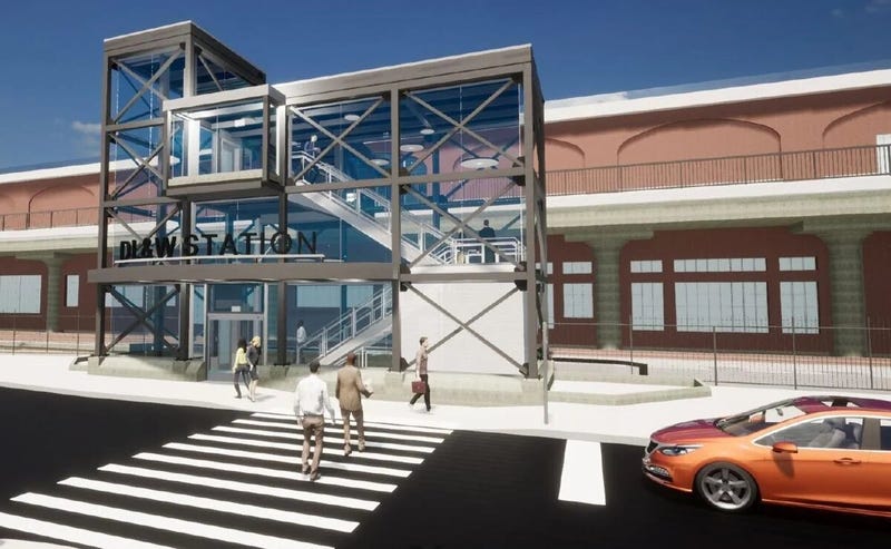 Rendering of DL&W Station