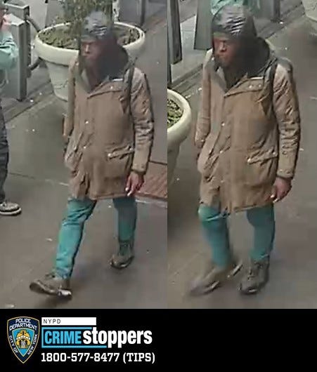 Police are searching for a suspect in Wednesday's hot water attack near Penn Station