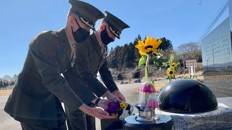 Marines return to Oshima 10 years after disaster