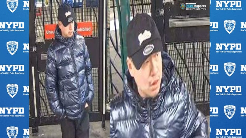 An unidentified man pushed a woman down and touched her private parts on Feb. 17, 2025, in the mezzanine of the Ditmas Avenue F train station in Midwood, Brooklyn.