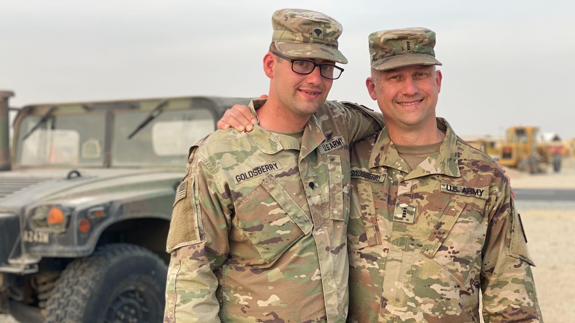 Father and son Guardsmen cross paths while deployed