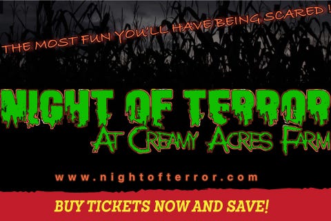 Night of Terror at Creamy Acres in Mullica Hill New Jersey