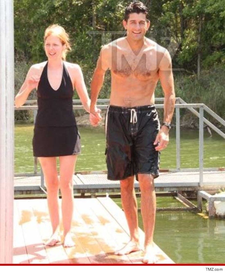 Former House Speaker Paul Ryan and his wife on vacation in Oklahoma.