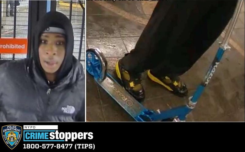 A scooter-riding suspect is wanted in relation to a sexual assault that occurred in Central Park on Wednesday.
