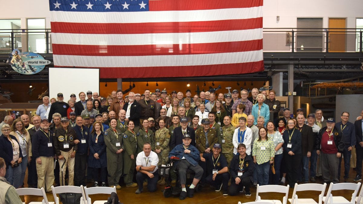 Bloody Hundredth share proud heritage with WWII heroes at 100th reunion