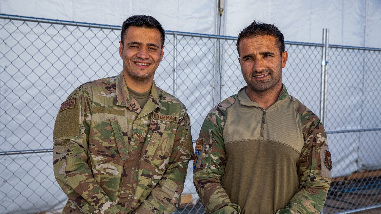 Reserve Citizen Airmen from Afghanistan help evacuees settle into new lives
