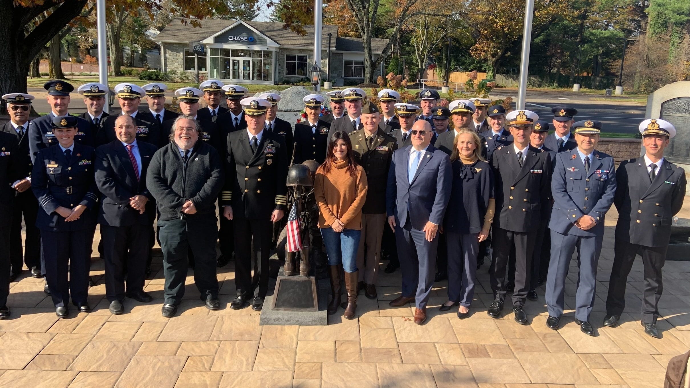 War memorial named for U.S. Marine on Veterans Day