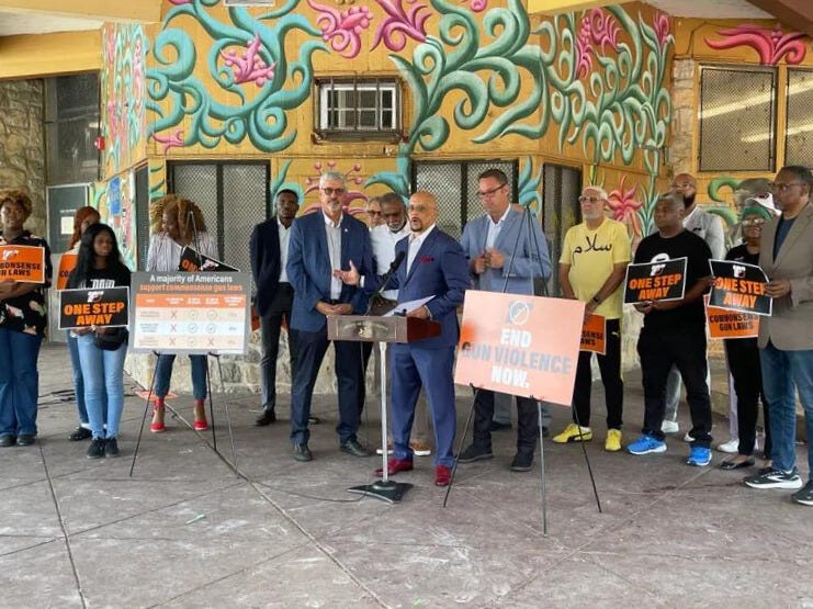 Local and state officials rallied on July 19, 2023, and said a gun safety law could have prevented the deadly mass shooting in Kingsessing earlier this month. They’re calling on the GOP-controlled state Senate to pass the legislation after it cleared the House two months ago.
