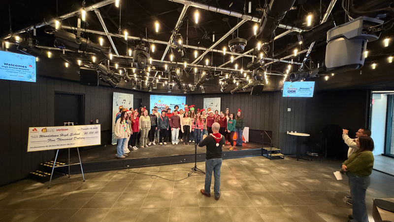 B101's 2025 High School Christmas Choir Competition Champions Woodstown High School Performs at B101