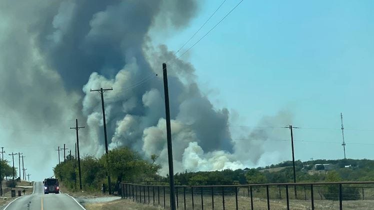 Parker County grass fire contained to at least 65 acres