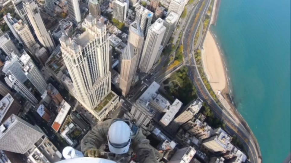 WATCH: Chicago ironworker’s viral video from atop the former Hancock Center