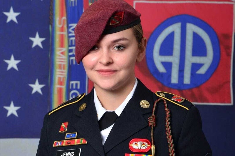 Spc. Abigail Jenks, 21, of Gansevoort, New York