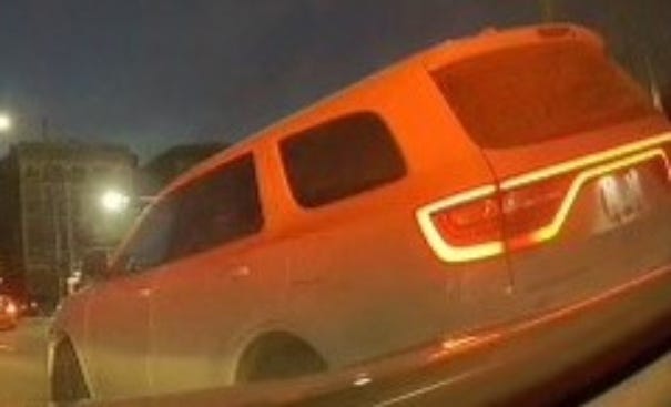 A white Dodge Durango was potentially involved in the shooting