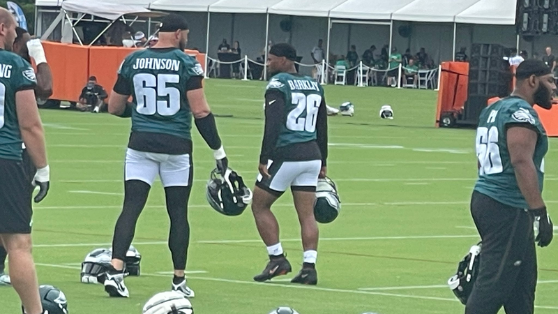 Wednesday was Saquon Barkley's first training camp with the Eagles.