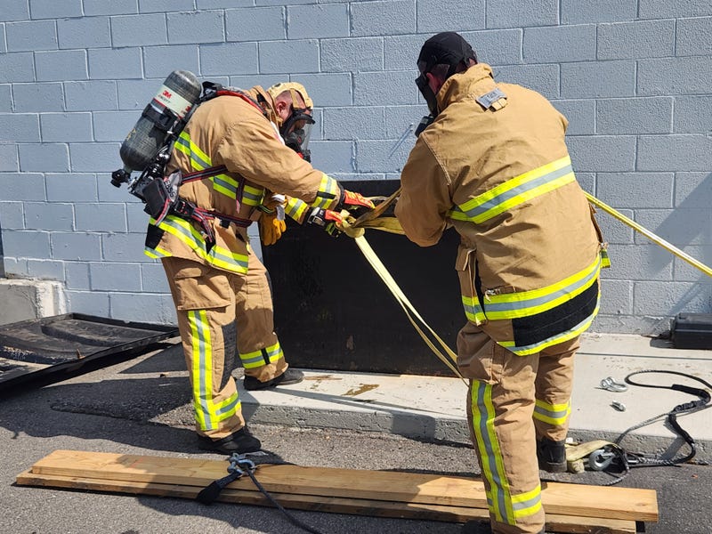 Winches used on grease pit at Madison Heights restaurant