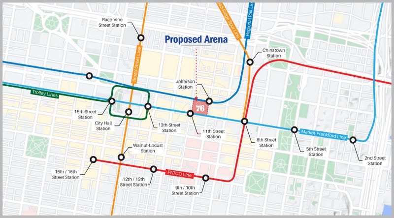 76ers announce plan to build $1.3B arena in Center City
