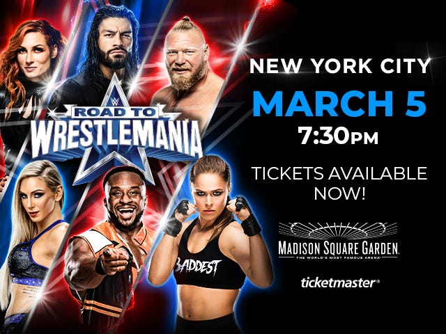 Enter for Your Chance to Win Tickets to Wrestlemania at MSG