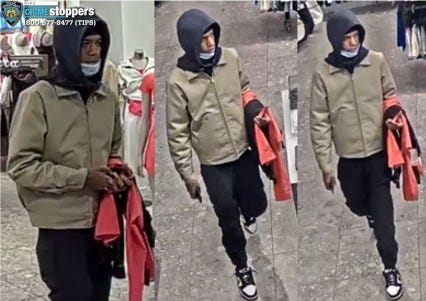 One of the five suspects sought by police