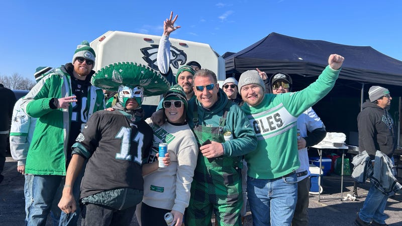 Eagles fans were tailgating well before noon on Sunday.