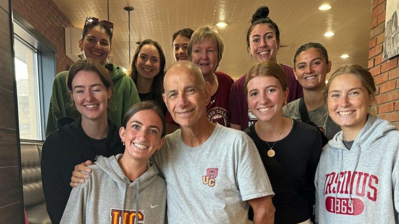George Trabosh (center), an assistant basketball and volleyball coach at Ursinus College, is in stage 5 kidney failure and is looking for a donor. 