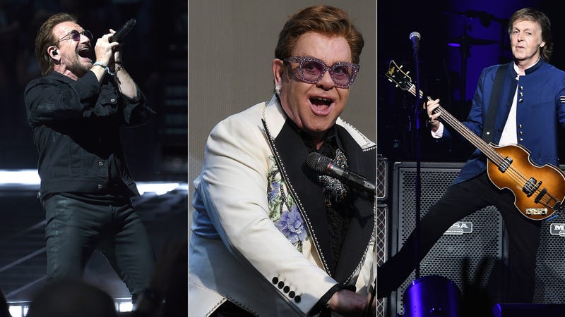 Bono, Elton John, Paul McCartney