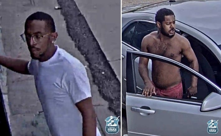 Suspects in an assault and robbery in Detroit