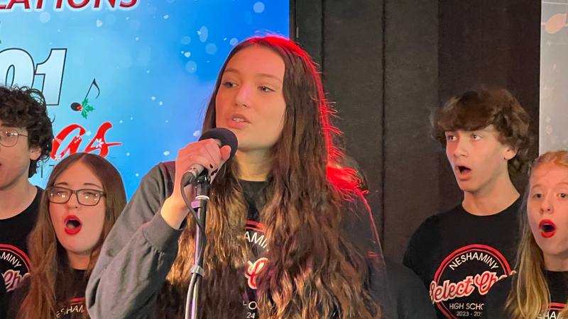 B101's 9-12 Division 2023 Christmas Choir Competition Champions Neshaminy High School Perform at B101