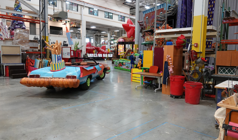 The floats have been under construction for more than a year