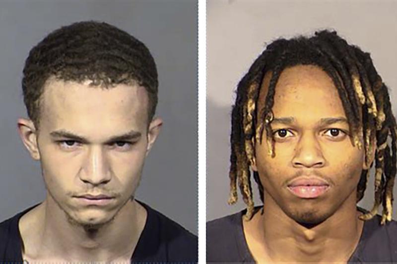 Booking photos of Jordan Ruby and Jesani Carter