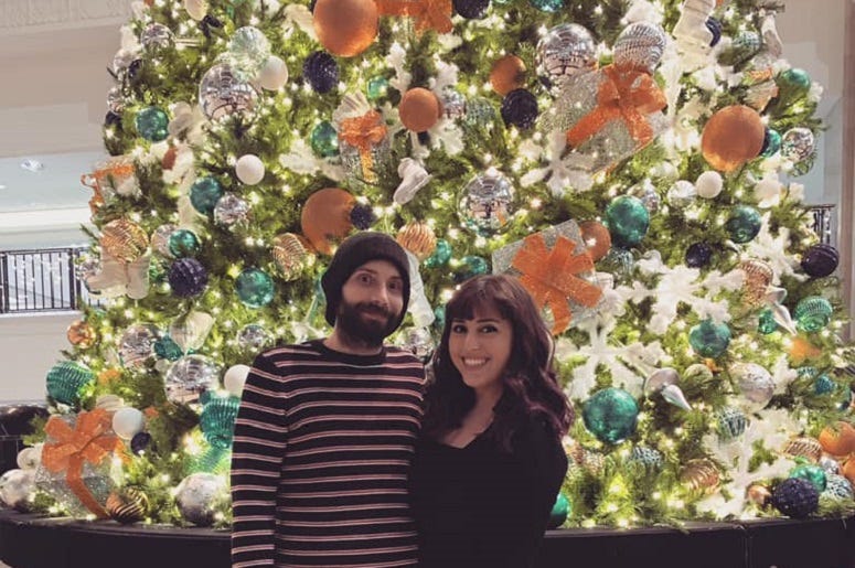 Producer Alanna and her fiance, Eric