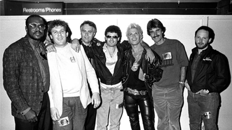 Billy idol hanging with the KISW crew