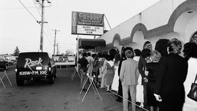 Outside the KISW 15th Anniversary Party
