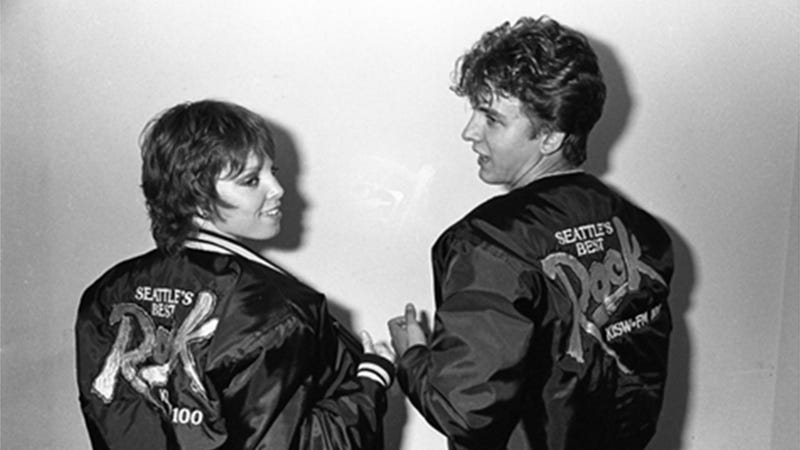 Pat Benatar rocking a KISW bomber jacket