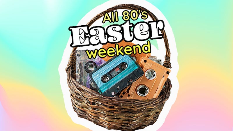 cassette tapes in an old Easter basket