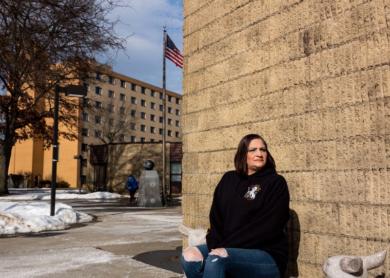 Sonya Mosey sitting on a bench