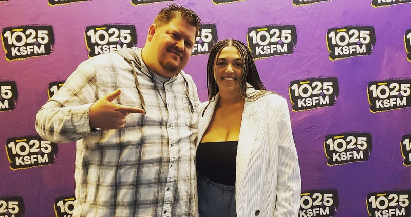 Mahalia and Big Mic at KSFM Sound Stage
